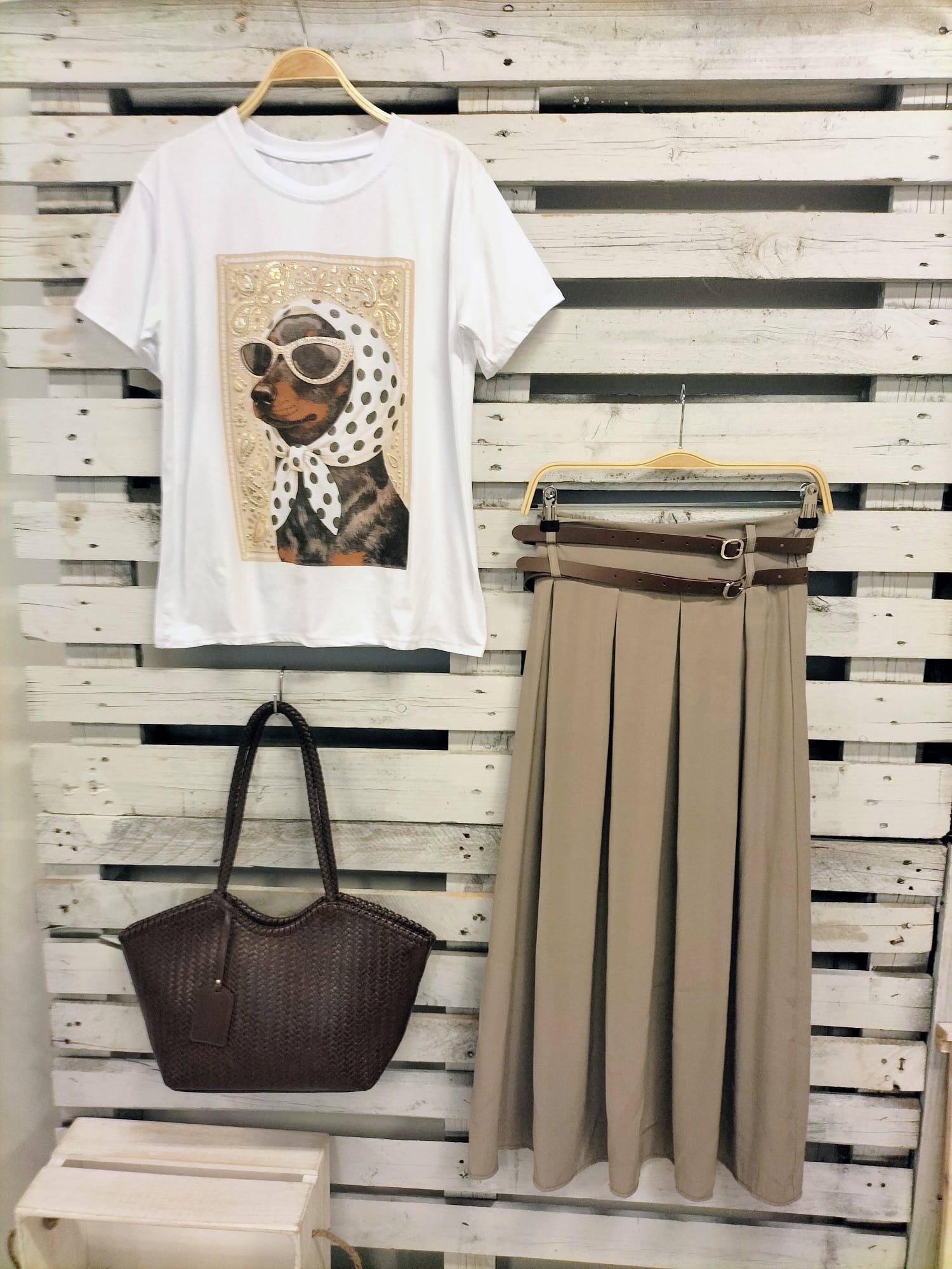 CAMISETA TOPITOS marrones - botanikamoda