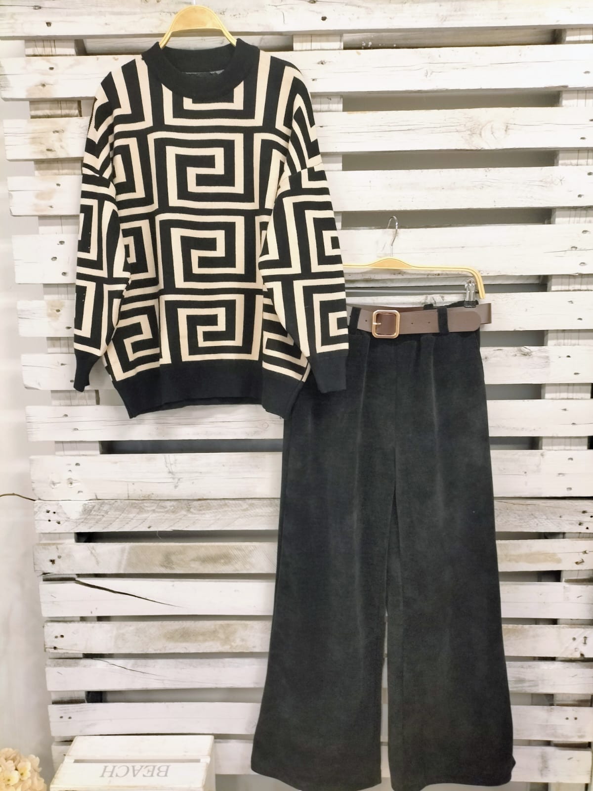 Pantalón micropana negro