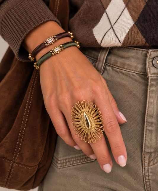 Pulsera charm Satinada