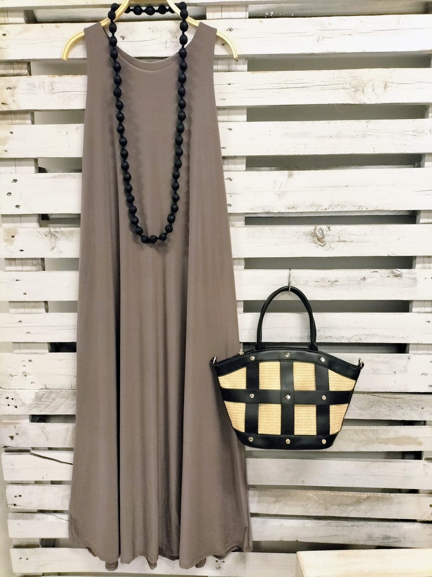 Vestido Topo punto suelto frío