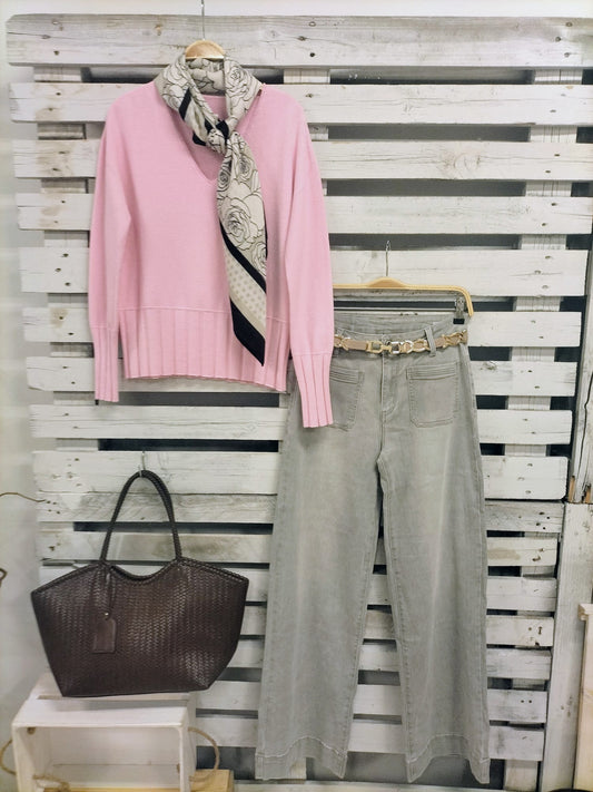 Jeans Gris Favorecedores elásticos Talla L40 - botanikamoda