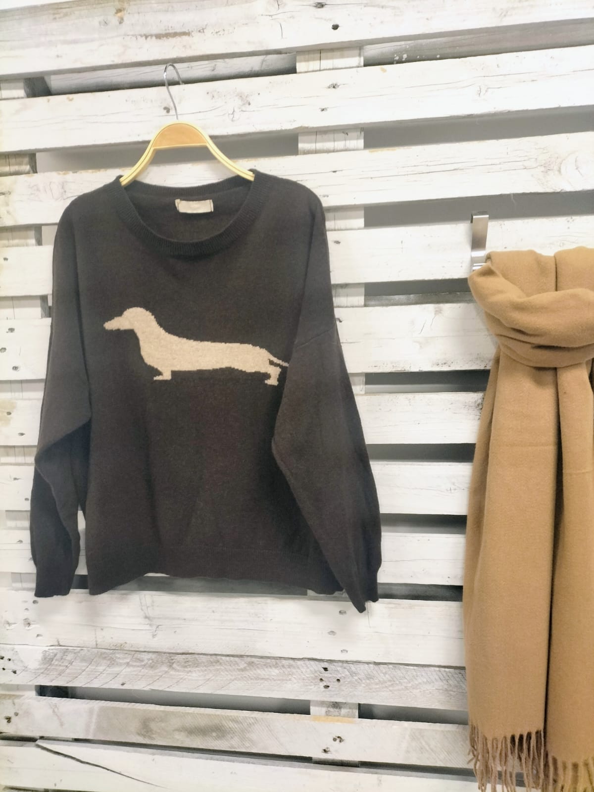 Jersey Cashmere italiano choco