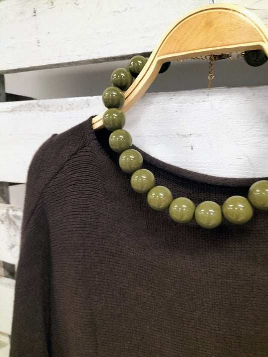 Collar Bolas verde