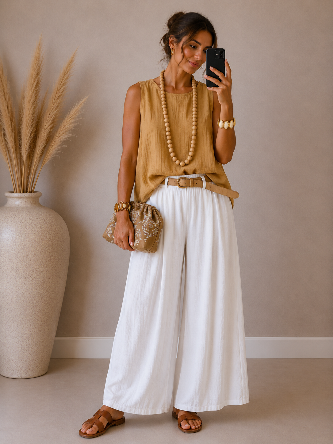 Pantalon Cotton blanco - botanikamoda