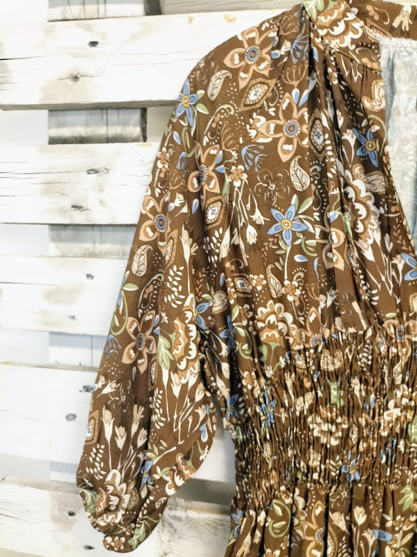 Vestido Folk choco
