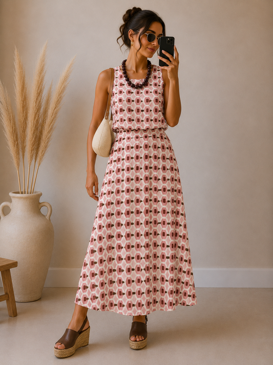 Conjunto punto suelto Chic con falda
