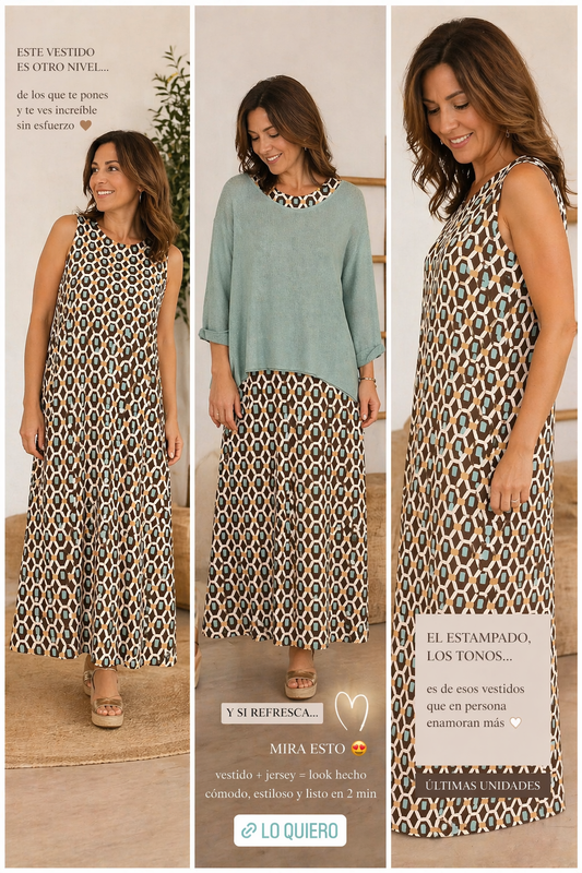 Vestido Mos punto frio - botanikamoda