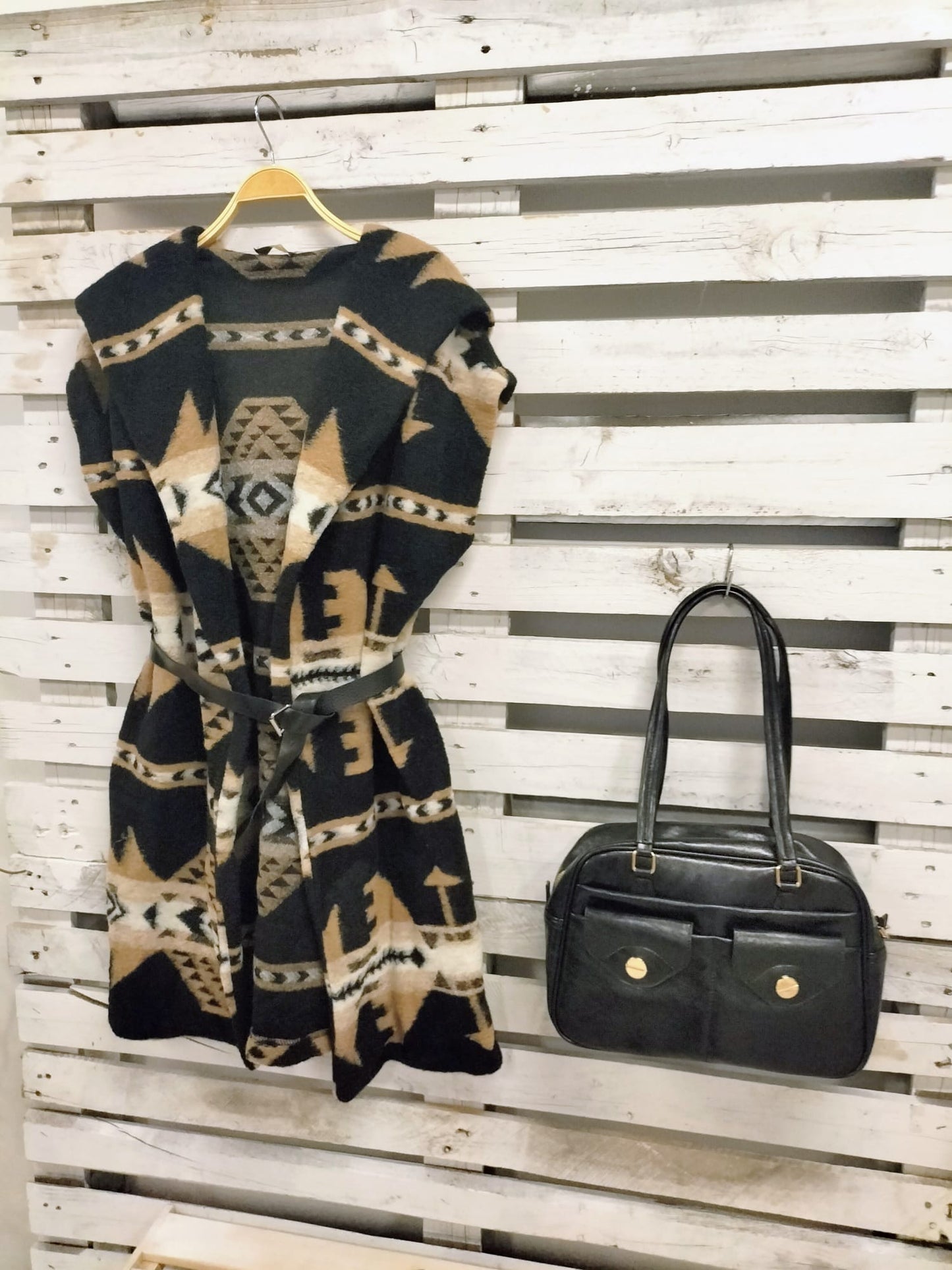 Bolso Efecto Piel Oliva