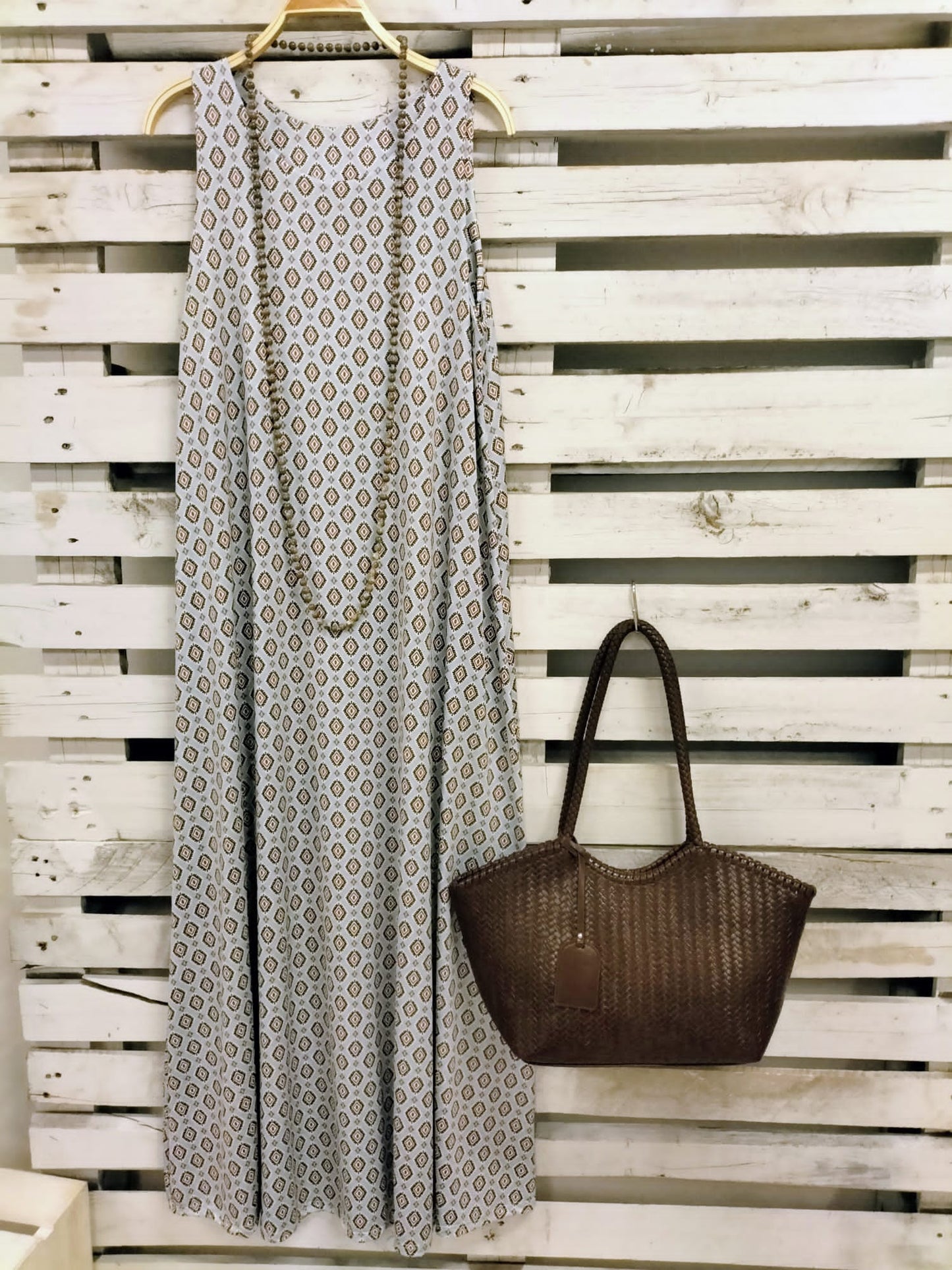 Vestido May punto frio celeste - botanikamoda