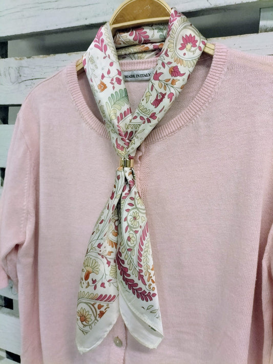 Pañuelito anillo floral - botanikamoda