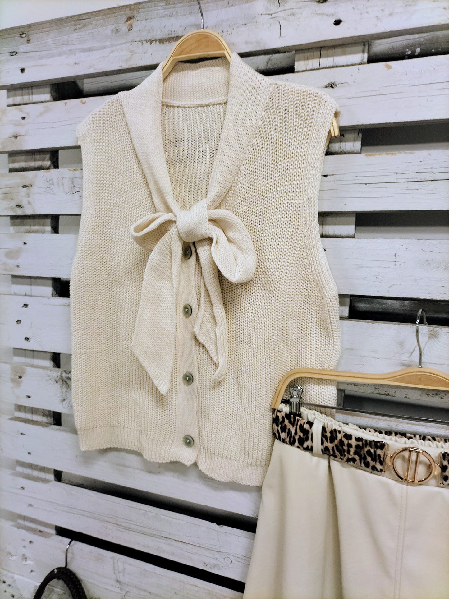 Chaleco Cotton crudo