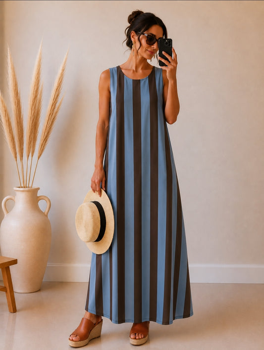 Vestido punto Suelto Stripes - botanikamoda