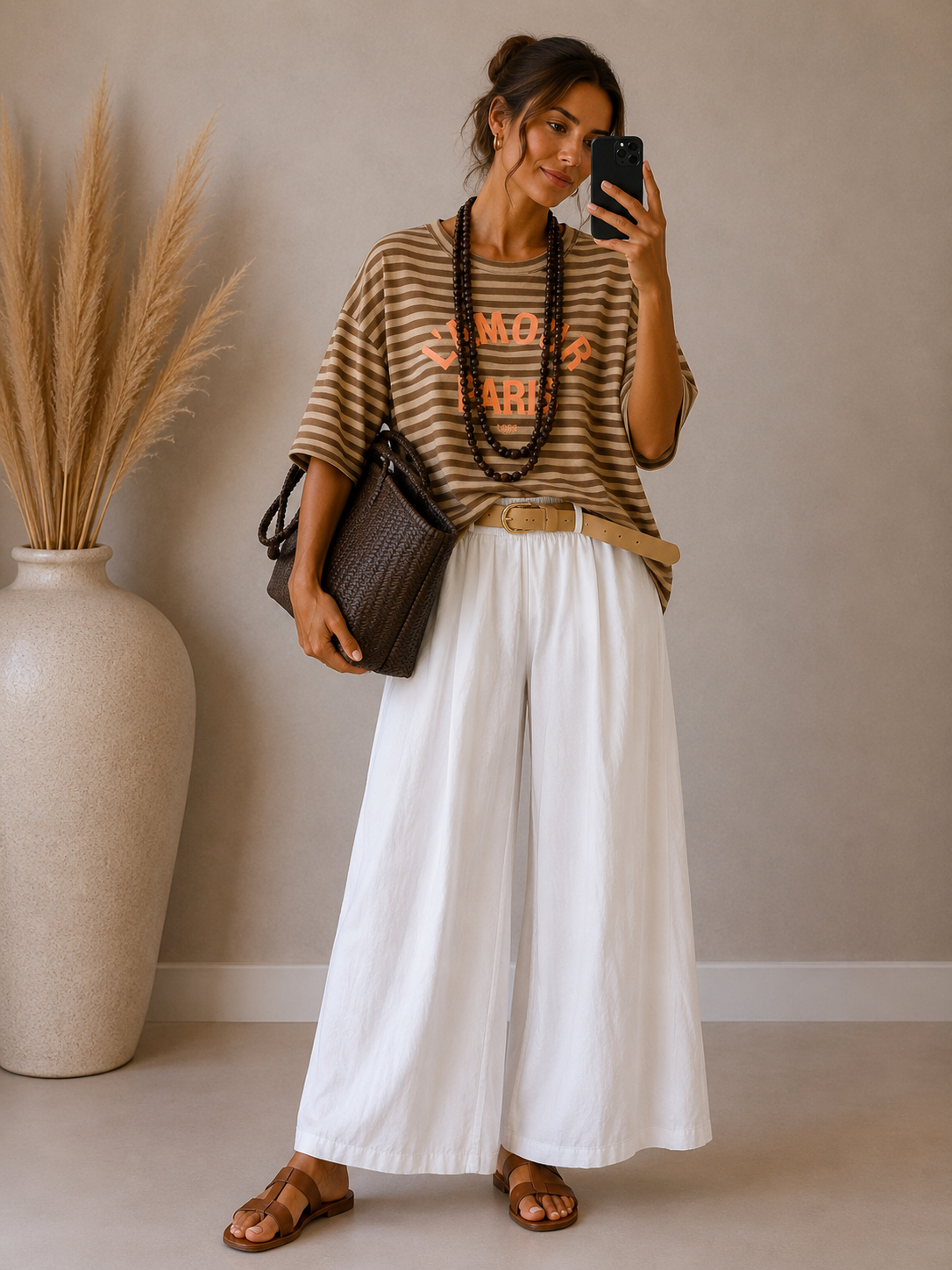 Pantalon Cotton blanco - botanikamoda