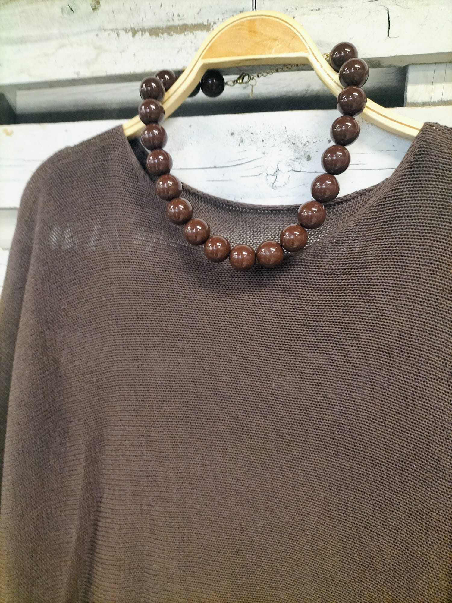 Collar Bolas choco - botanikamoda