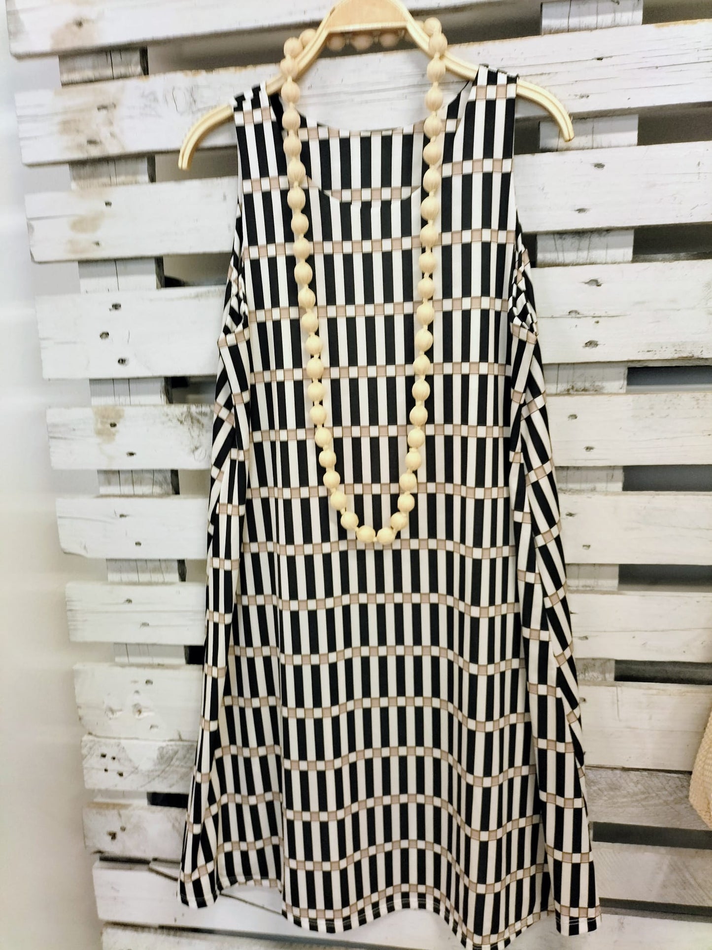 Vestido punto suelto Bicolor