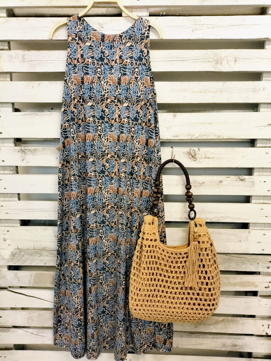 Último Vestido punto suelto Blues