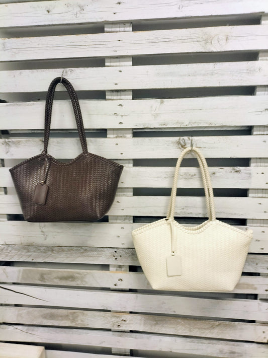 BOLSO ICON MINI EFECTO PIEL Chocolate - botanikamoda