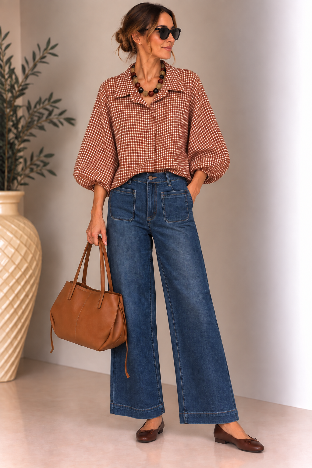 Camisa Lady Vichy - botanikamoda