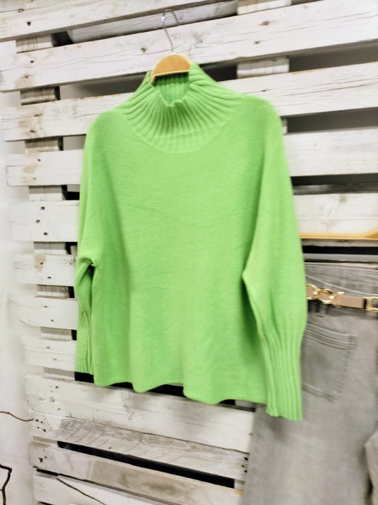 Jersey favorecedor verde menta - botanikamoda