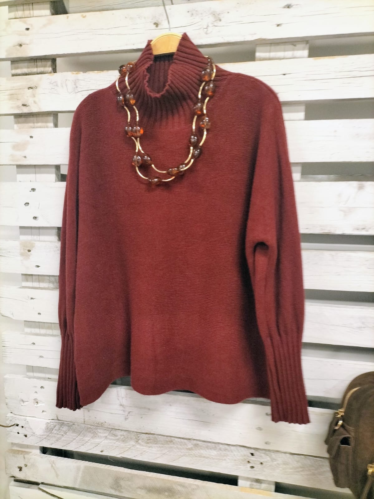 Jersey favorecedor Burdeos