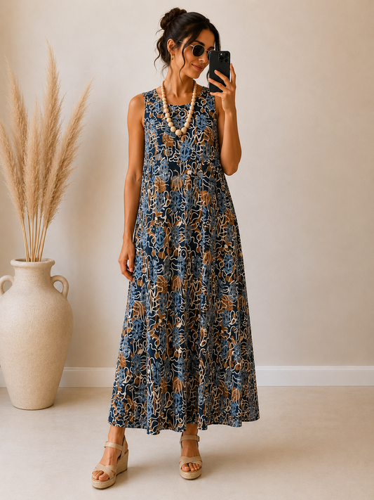 Vestido punto suelto Blues