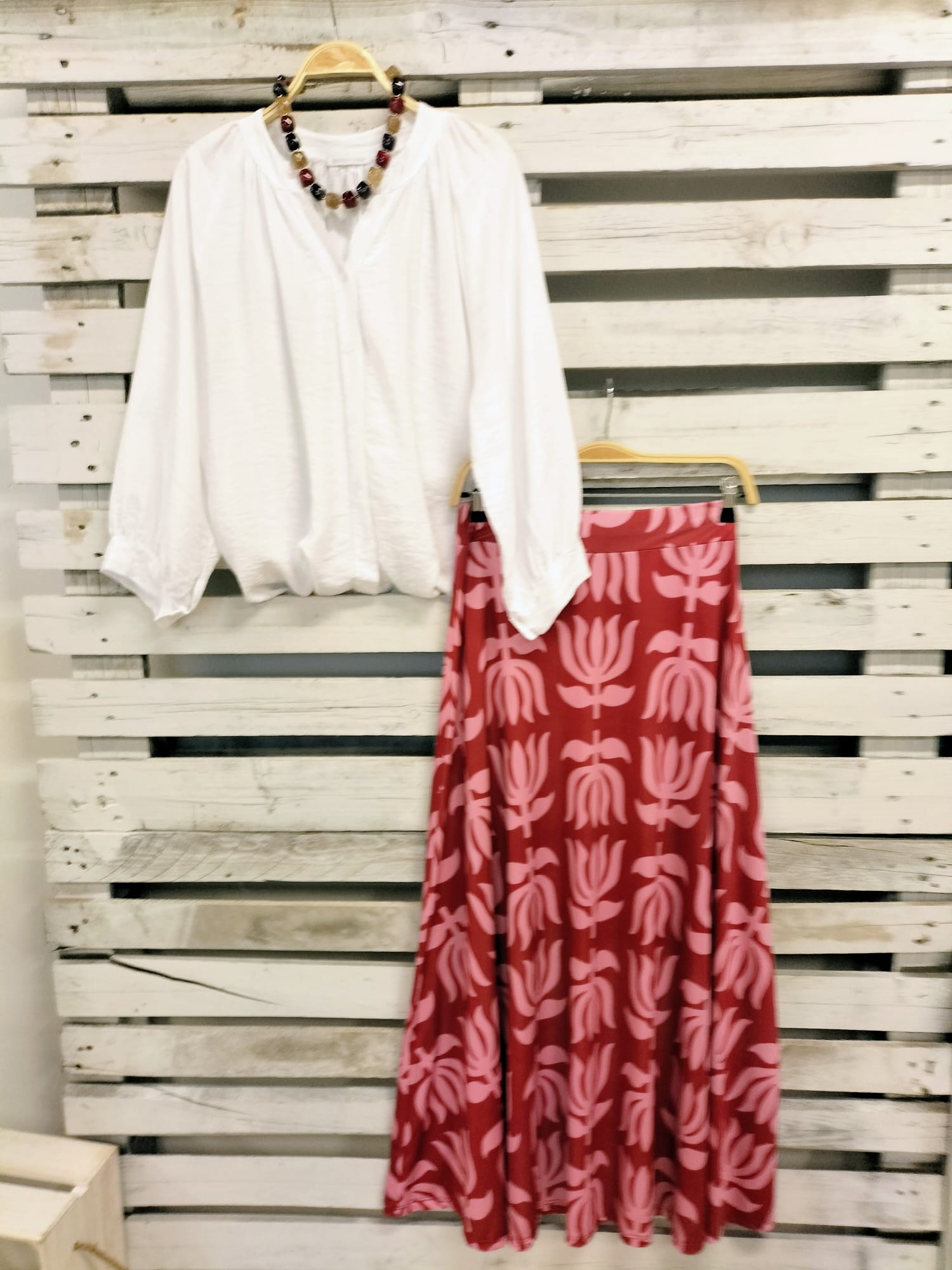 Conjunto suelto Palma con falda - botanikamoda