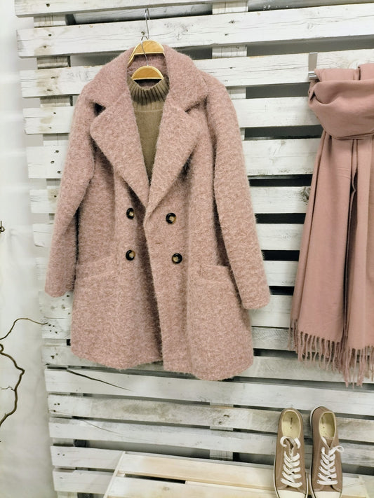 Abrigo Chic rosa