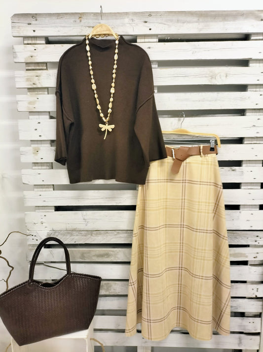 Jersey Coture marrón