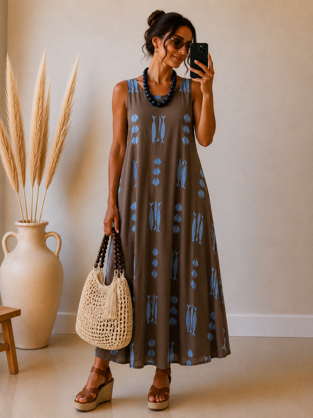 Vestido punto Suelto Ocean