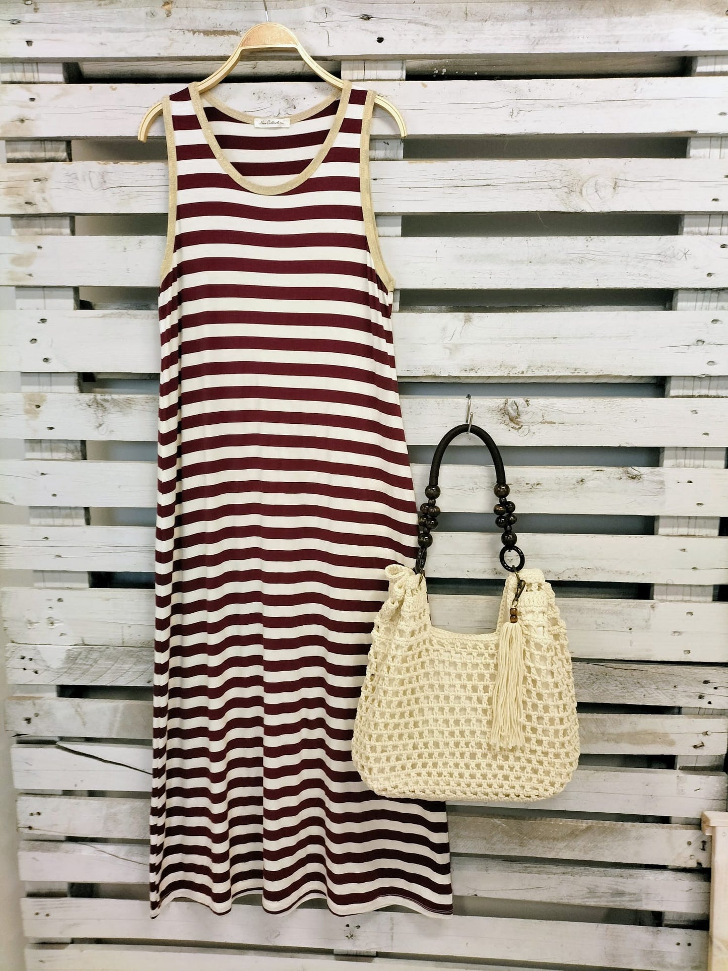 Bolso Crochet Calpe crudo - botanikamoda