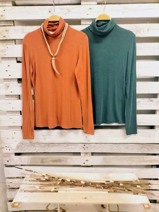 Camiseta básica interior chasmere calabaza