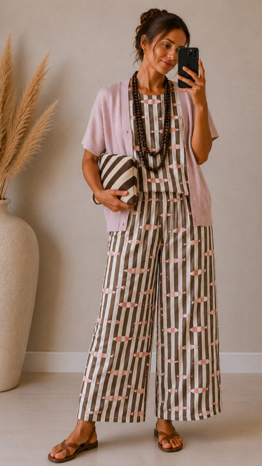 Bolso Stripes choco - botanikamoda