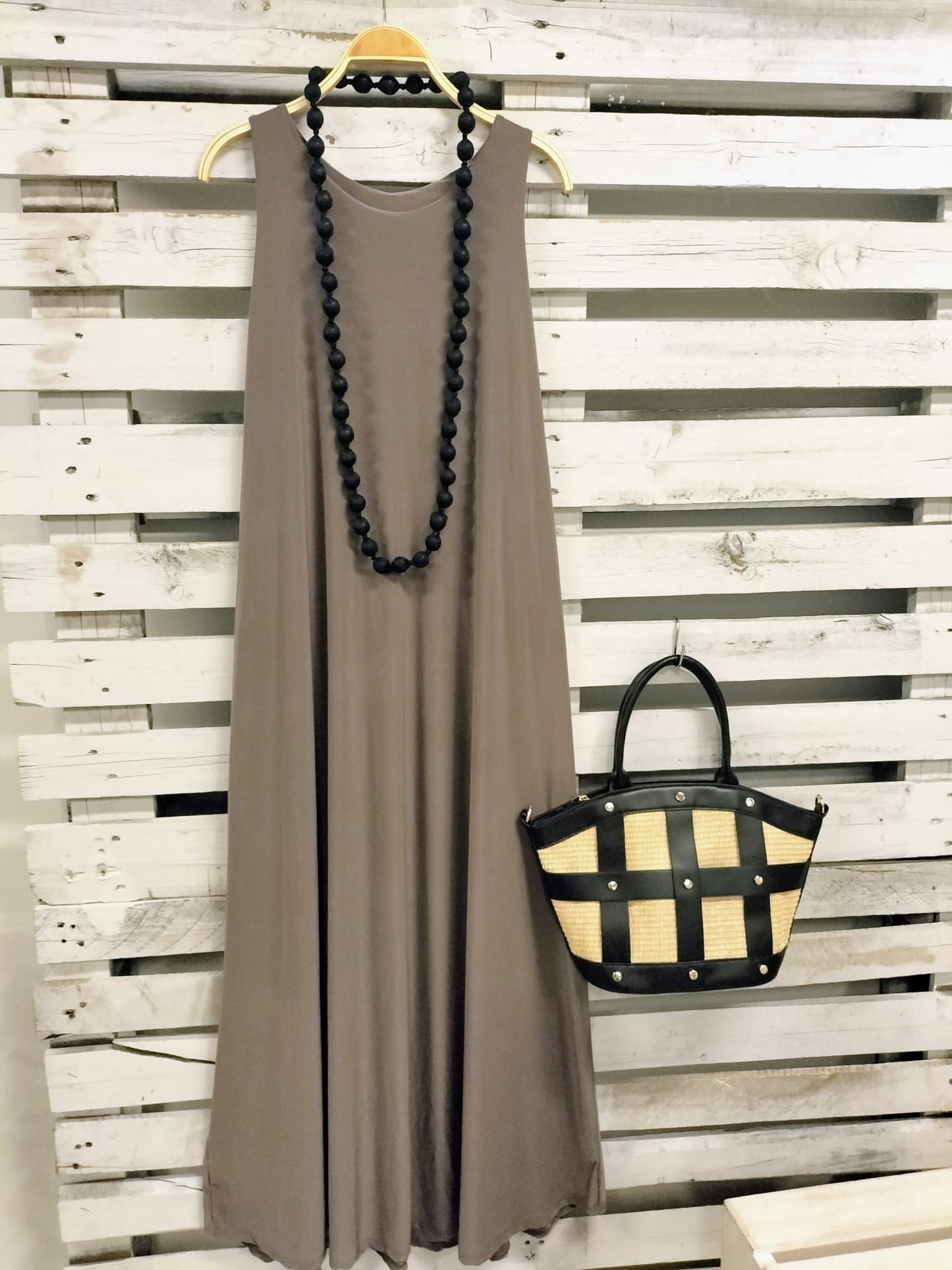 Vestido Topo punto suelto frío