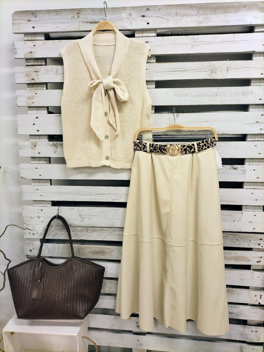 Chaleco Cotton crudo