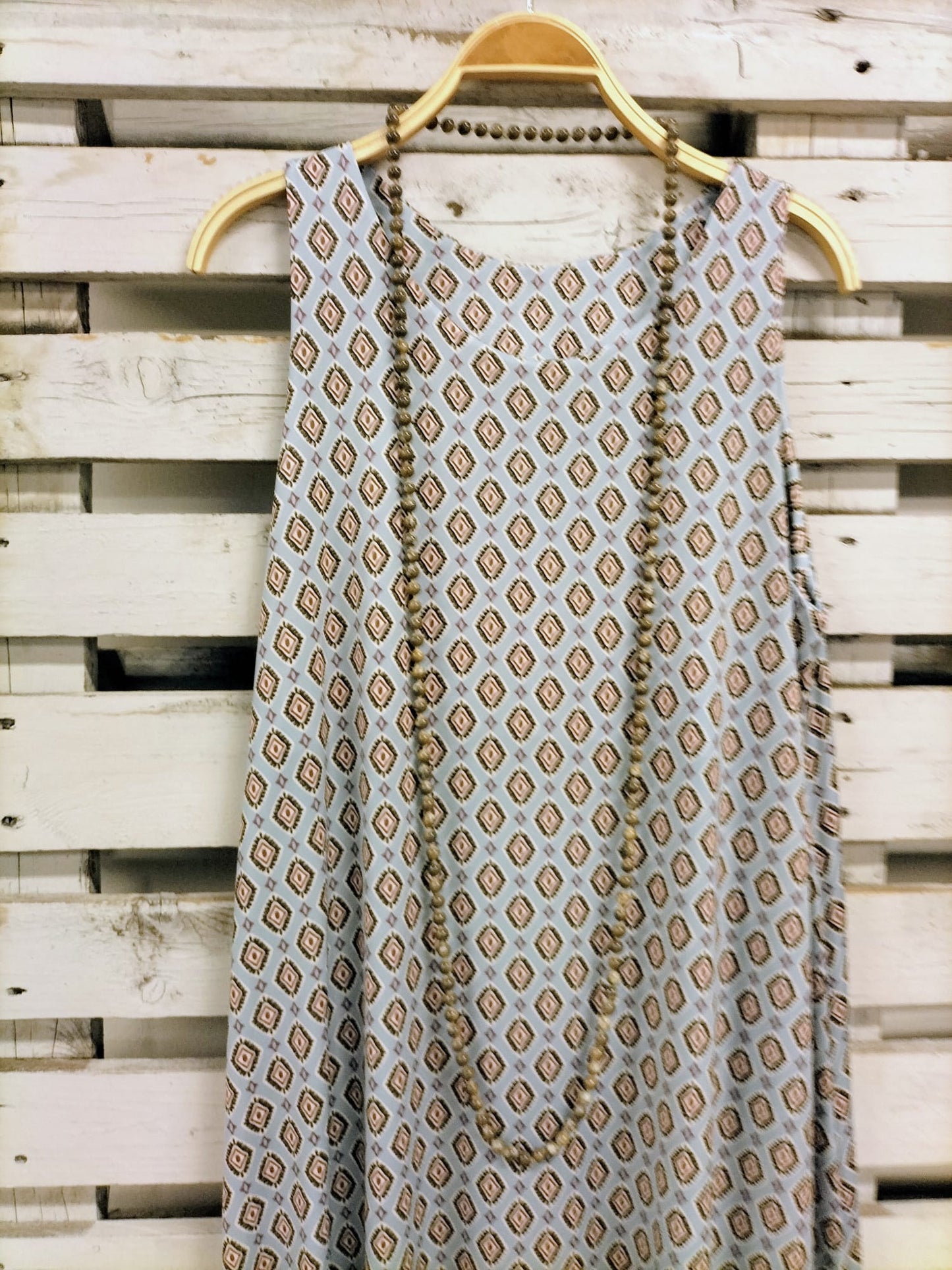 Vestido May punto frio celeste - botanikamoda