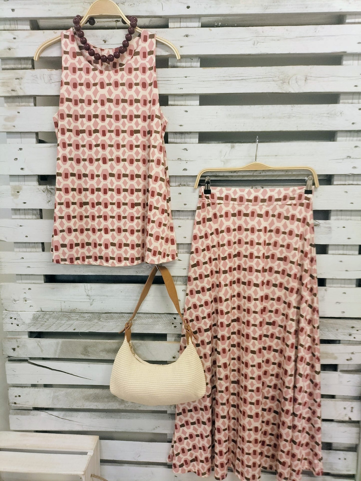 Conjunto punto suelto Chic con falda