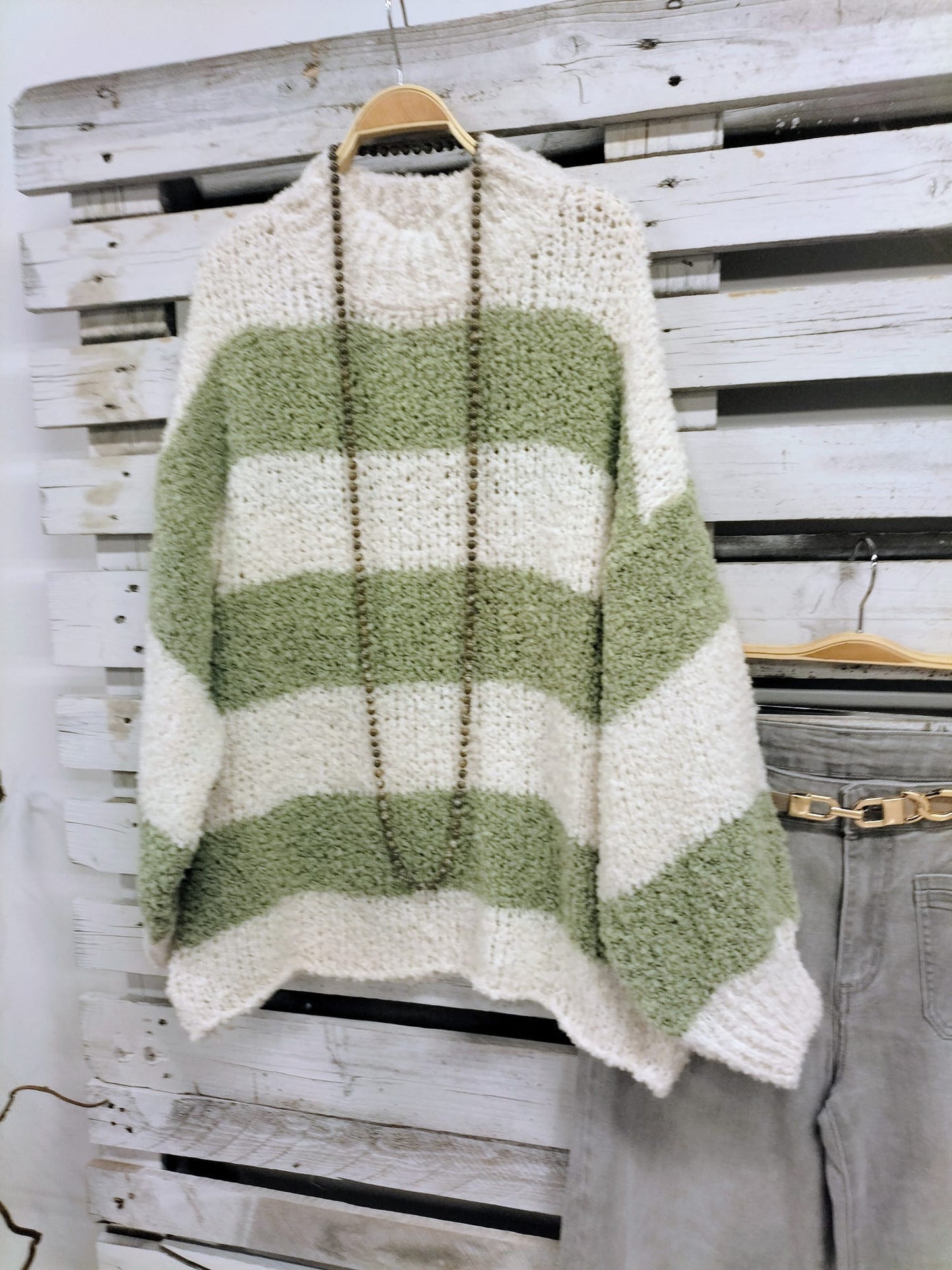 Jersey Over Cream Verde claro