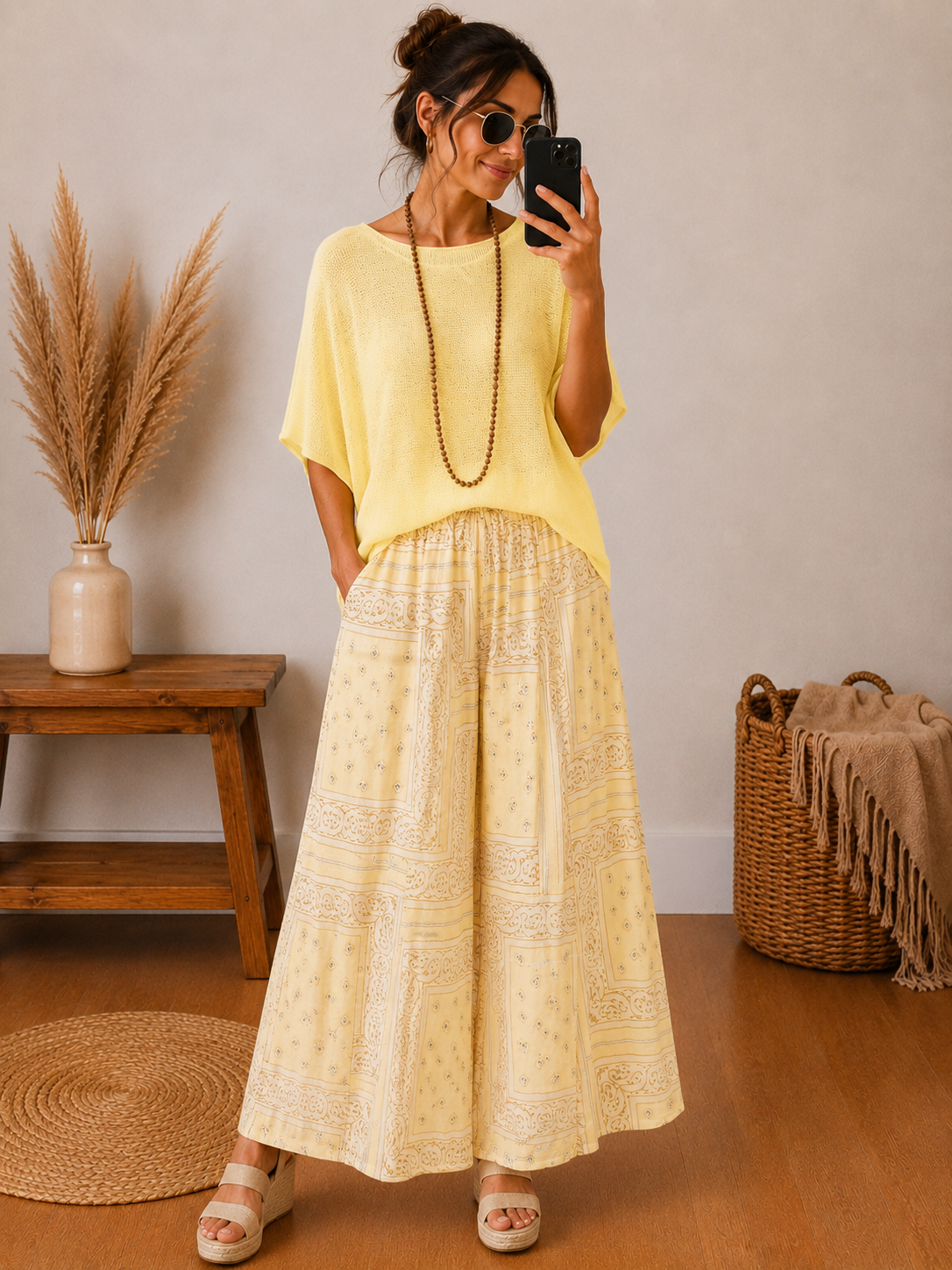Suéter costuras amarillo - botanikamoda