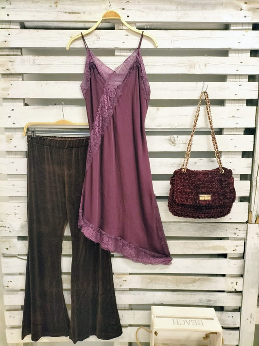 Pantalón Yeye Velvet Choco