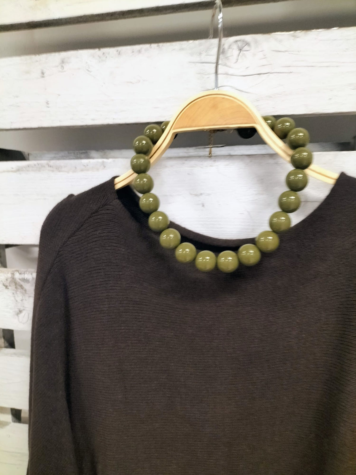 Collar Bolas verde
