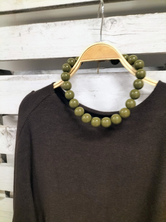 Collar Bolas verde