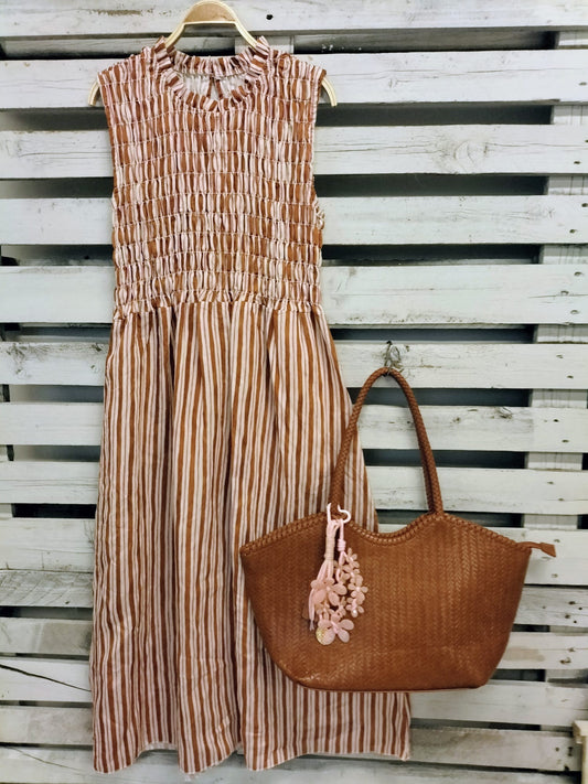 Vestido Fresquito Candice camel - botanikamoda