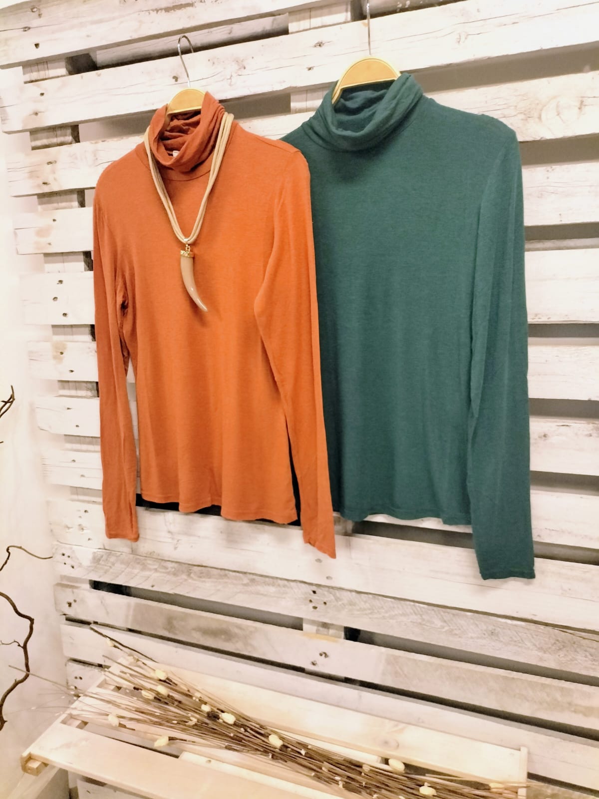 Camiseta básica interior chasmere calabaza