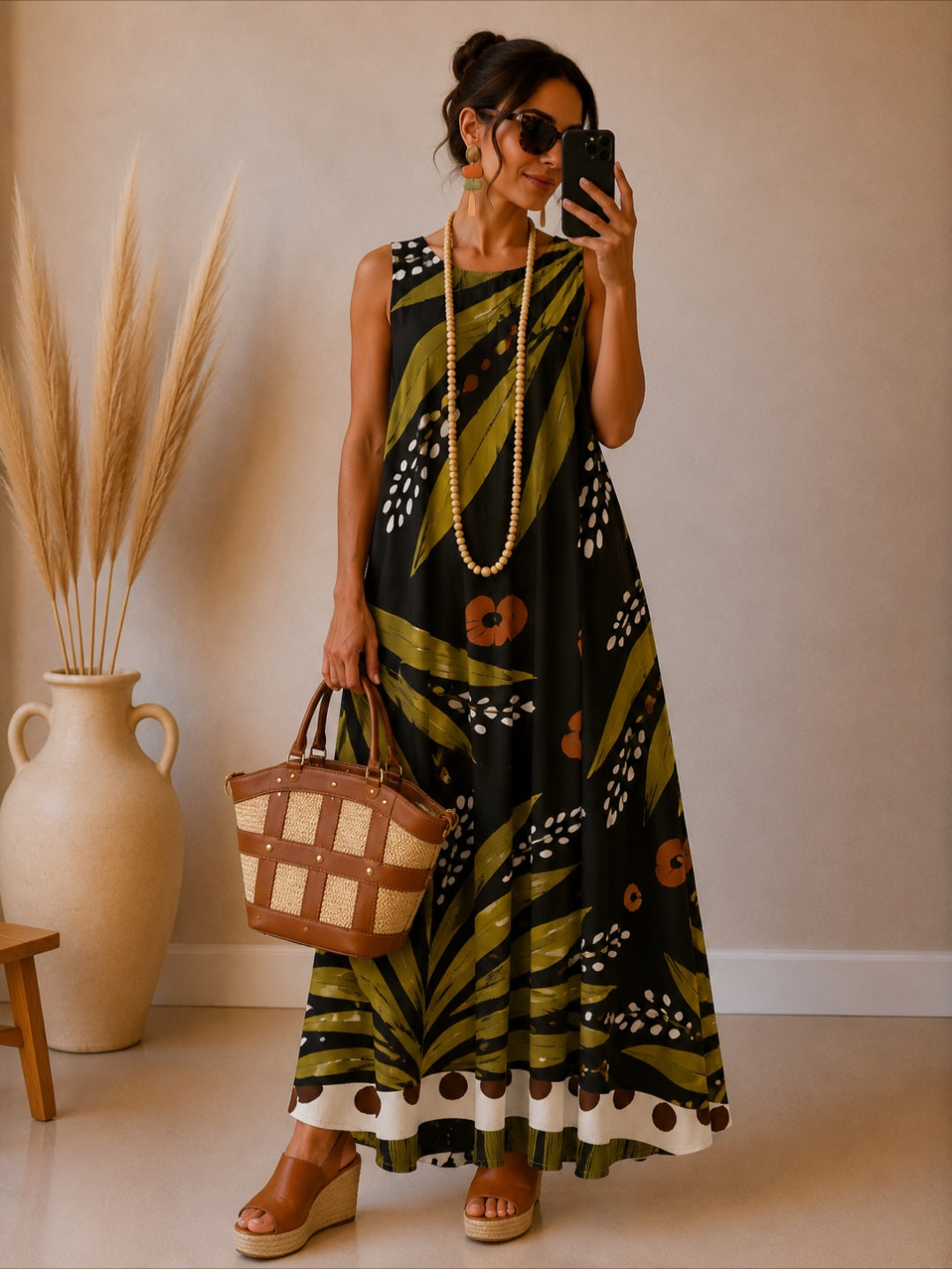 Vestido punto Suelto Palm - botanikamoda